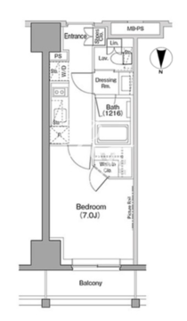 ザ・パークハビオ木場 511 間取り図