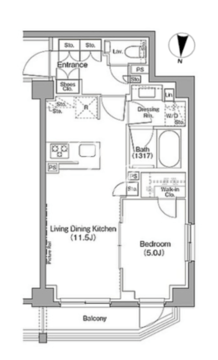 ザ・パークハビオ三軒茶屋テラス 314 間取り図
