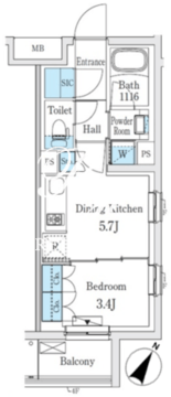コスモグラシア学芸大学 305 間取り図