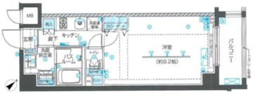 ズーム目黒不動前 205 間取り図