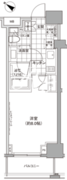 パークハビオ人形町 304 間取り図