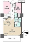 プライムパークス品川シーサイドザ・タワー 605 間取り図