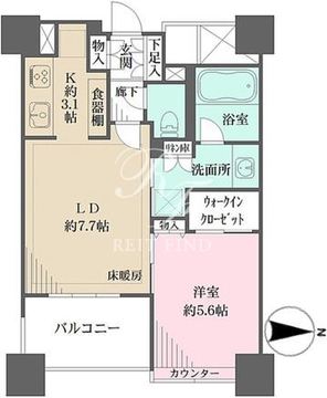 新宿山吹アインスタワー 303 間取り図