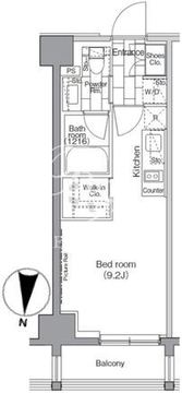 パークハビオ東陽町 402 間取り図