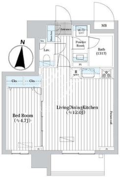 Ｌ・ＢＡＳＥ押上 N-202 間取り図