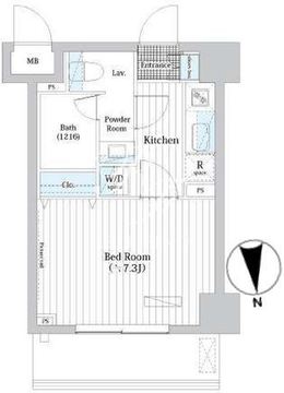 Ｌ・ＢＡＳＥ押上 S-101 間取り図