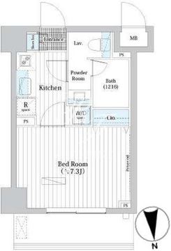Ｌ・ＢＡＳＥ押上 S-102 間取り図