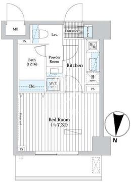 Ｌ・ＢＡＳＥ押上 S-103 間取り図
