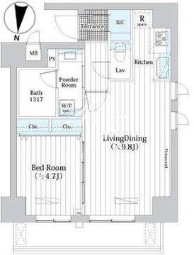 Ｌ・ＢＡＳＥ押上 S-201 間取り図
