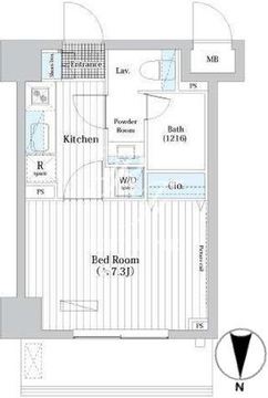 Ｌ・ＢＡＳＥ押上 S-203 間取り図