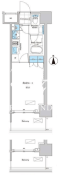 ルフォンプログレ清澄白河プレミア 210 間取り図