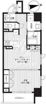 レジディア新御徒町 1005 間取り図