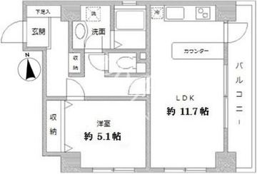 ラクラス田原町 1204 間取り図