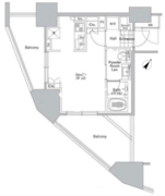 コンフォリア渋谷ウエスト 203 間取り図