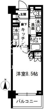レジディア中落合 C406 間取り図