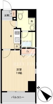 ラクラス月島 603 間取り図