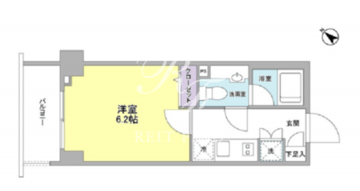 リバーレ月島 603 間取り図