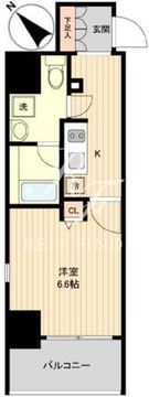 ラクラス月島 805 間取り図