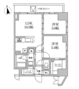 レジディア日本橋馬喰町2 1404 間取り図