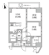レジディア日本橋馬喰町2 1404 間取り図