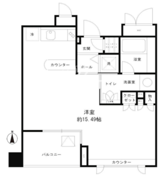 レジディア文京湯島 703 間取り図