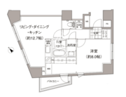 パークハビオ元麻布 702 間取り図