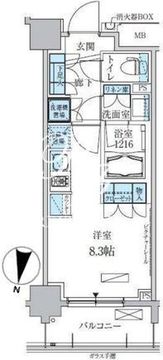 パークアクシス両国馬車通り 404 間取り図