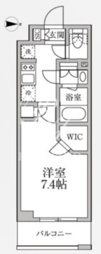 レジディア新御徒町2 606 間取り図