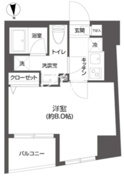 グランパセオ市谷甲良町 1201 間取り図