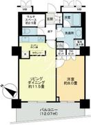 ストーリア品川 905 間取り図