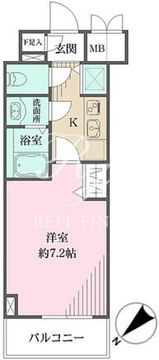 グランド・ガーラ銀座 1209 間取り図