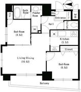 パークキューブ本所吾妻橋 203 間取り図