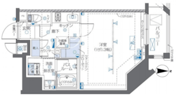 ズーム秋葉原 1001 間取り図