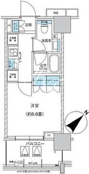ザ・パークハウス浅草橋タワーレジデンス 506 間取り図