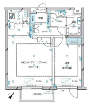 参宮橋マンション 203 間取り図