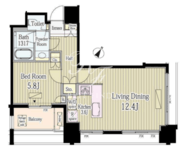 富ヶ谷スプリングス 806 間取り図