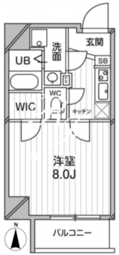 レピュア錦糸町 501 間取り図