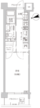 コンフォリア目黒青葉台 121 間取り図