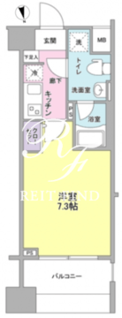 メインステージ白金高輪駅前 1102 間取り図