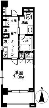 レジディア中落合 C509 間取り図