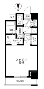 レジディア九段下 605 間取り図