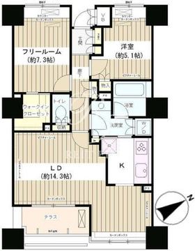 エンブレムコート明石町 402 間取り図