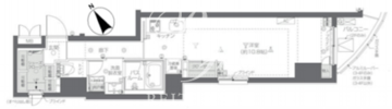 ズーム新宿夏目坂 501 間取り図