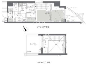 ズーム新宿夏目坂 1004 間取り図