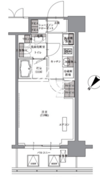 プレジリア人形町 903 間取り図