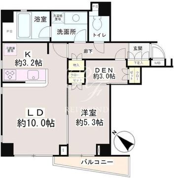 フェアステージ広尾 602 間取り図