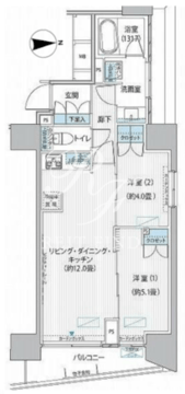 ヒューリックレジデンス新御茶ノ水 805 間取り図