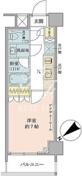 ザ・パークワンズ目黒不動前 309 間取り図
