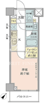 ザ・パークワンズ目黒不動前 517 間取り図