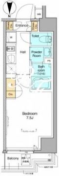 プラウドフラット森下4 701 間取り図